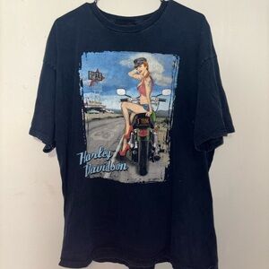 Harley-Davidson Navy Blue Tee with Graphic